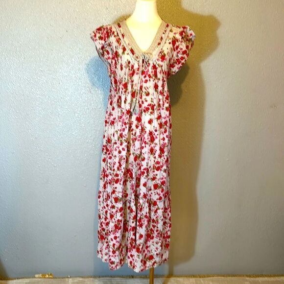 Nina Murati made in Italy women’s floral cotton dress size 6 - Picture 1 of 8